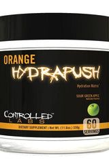 Controlled Labs Orange HydraPush electrolyte powder for hydration and recovery, natural sour green apple flavor, 60 servings.