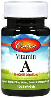 Carlson Labs - Vitamin A Solubilized 10000IU - 100 Sgels