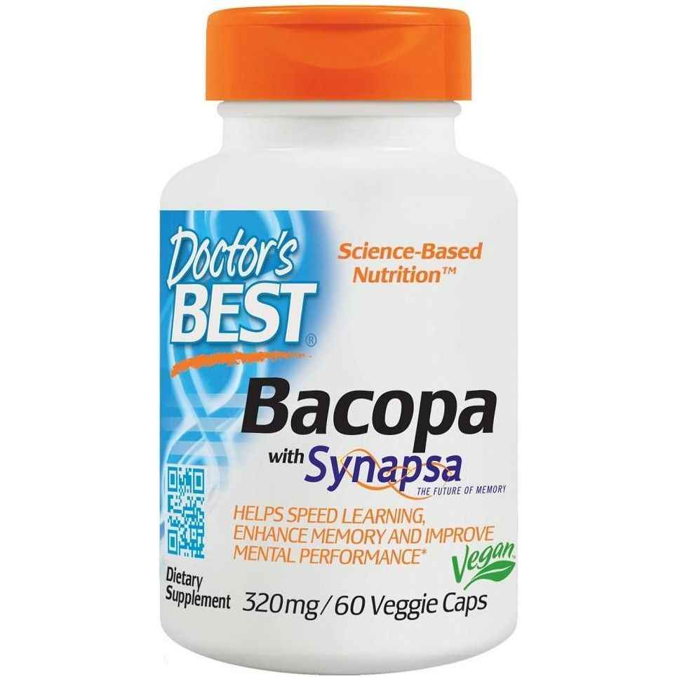 Doctor's Best - Bacopa with Synapsa, 320mg - 60 vcaps