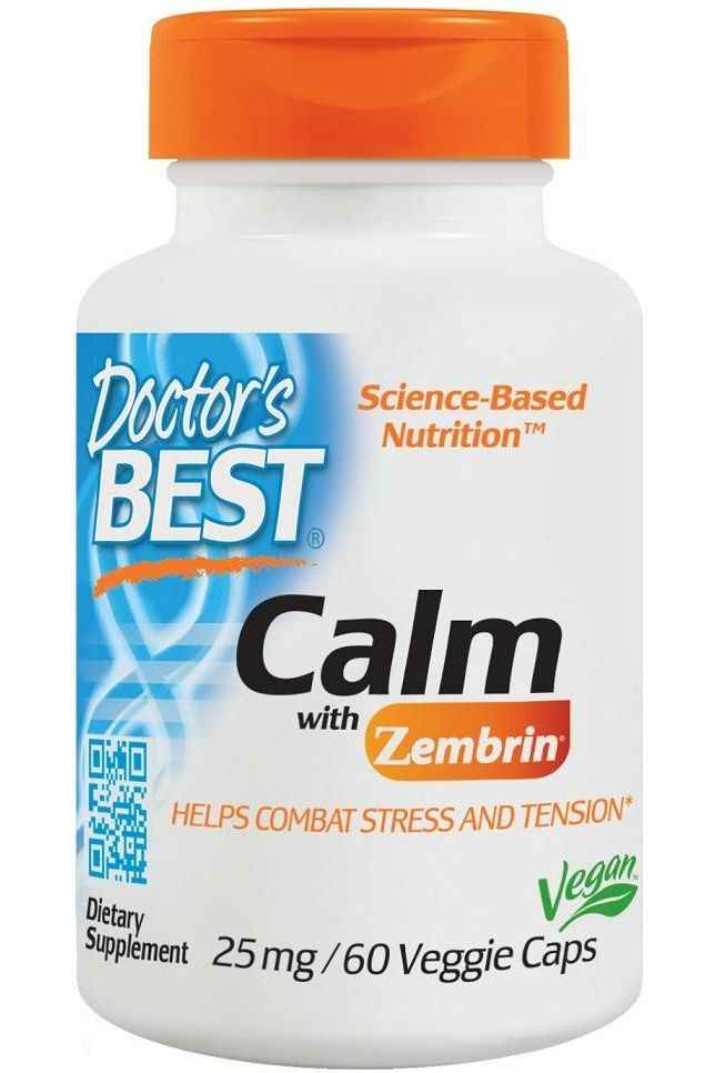 Doctor's Best - Calm with Zembrin, 25mg - 60 vcaps