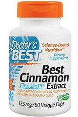 Doctor's Best - Cinnamon Extract with CinnulinPF, 125mg - 60 vcaps