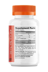 Supplement facts label for Doctor's Best CoQ10 Gummies, showing servings, sugars, and Coenzyme Q10 content.