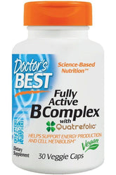 Doctor's Best - Fully Active B-Complex with Quatrefolic - Nutri.se