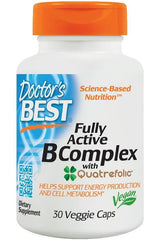 Doctor's Best - Fully Active B-Complex with Quatrefolic - Nutri.se