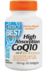 Doctor's Best - High Absorption CoQ10 with BioPerine - Nutri.se