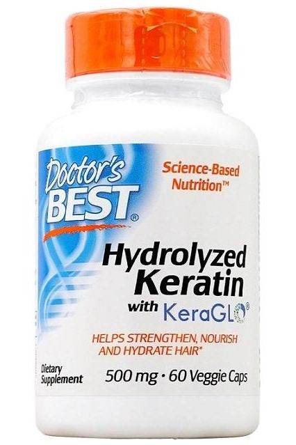 Doctor's Best - Hydrolyzed Keratin, 500mg - 60 vcaps - Nutri.se