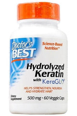 Doctor's Best - Hydrolyzed Keratin, 500mg - 60 vcaps - Nutri.se