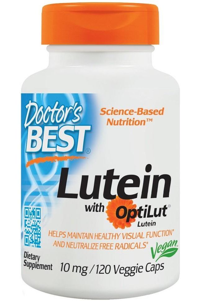Doctor's Best - Lutein with OptiLut, 10mg - 120 vcaps - Nutri.se