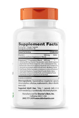 Supplement facts label for Doctor's Best Polyphenol-C Complex with Vitamin C, 90 veggie capsules.