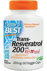 Doctor's Best - Trans-Resveratrol with ResVinol-25 - Nutri.se