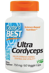 Doctor's Best - Ultra Cordyceps, 750mg - 60 vcaps - Nutri.se