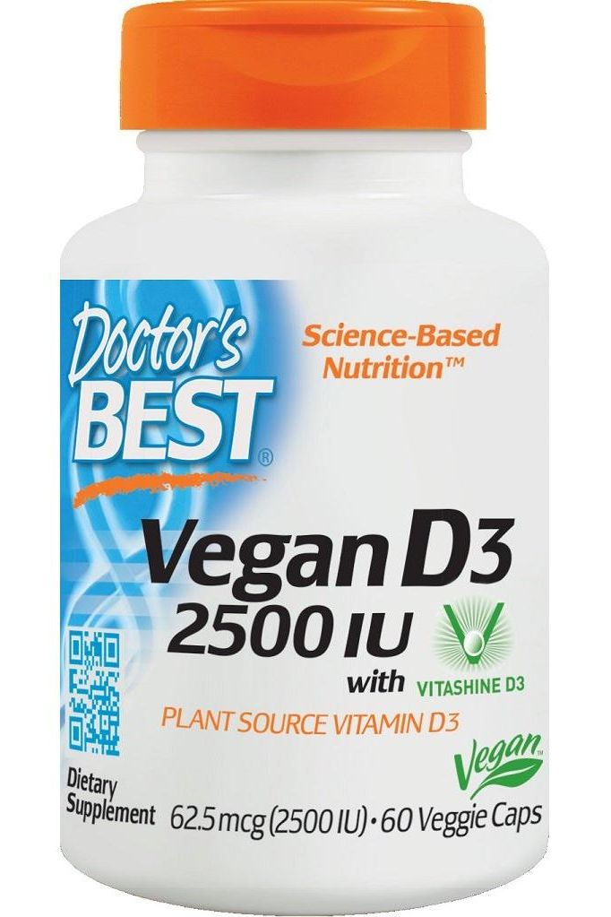 Doctor's Best - Vegan D3, 2500 IU - 60 vcaps - Nutri.se