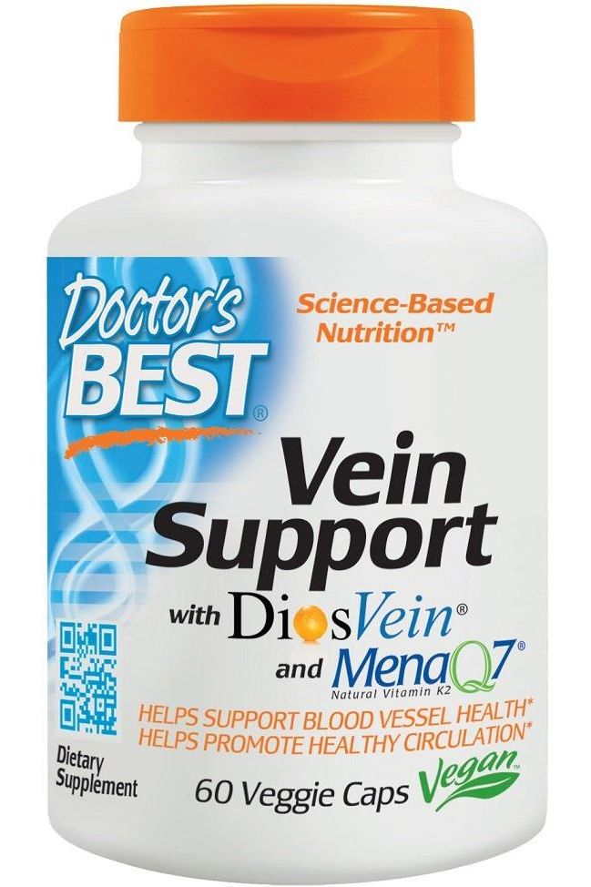 Doctor's Best - Vein Support with DiosVein and MenaQ7 - 60 vcaps - Nutri.se
