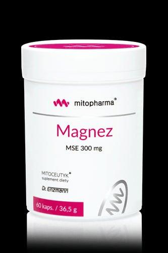Dr. Enzmann Magnesium MSE 300 mg dietary supplement jar, supports muscle and nerve function.