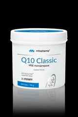 Dr. Enzmann Q10 Classic supplement jar, 360 capsules, high-quality antioxidant for energy production.