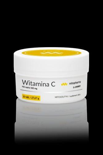 Dr. Enzmann Mse Vitamin C MSE Matrix 500 mg supplement container with 30 tablets