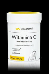 Dr. Enzmann MSE Matrix Vitamin C 500 mg supplement jar for immune support and skin health.