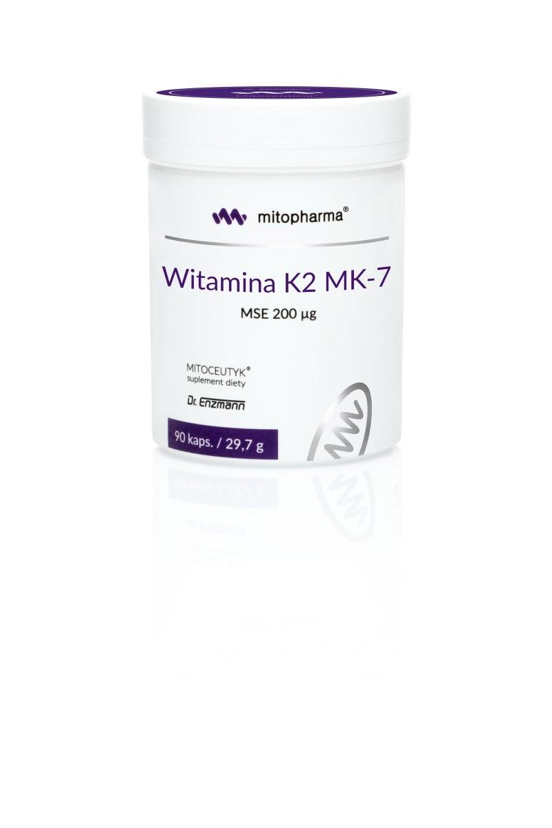 Dr. Enzmann Mse Vitamin K2 MK-7 supplement, 90 capsules, supports bone and heart health.