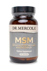 Dr. Mercola MSM Sulfur Complex bottle with 60 capsules for dietary supplementation