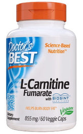Doctor's Best - L-Carnitine Fumarate With Biosint Carnitines - 60 Vcaps (LYHYT PÄIVÄYS 2026-09-30)