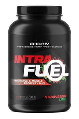 Efectiv Nutrition Intra Fuel Strawberry Lime supplement for endurance and muscle recovery, 30 servings.