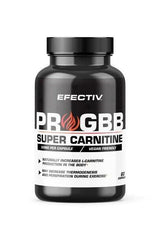 Efectiv Nutrition ProGBB supplement bottle, 60 vegan-friendly capsules for enhanced energy and fat burning.