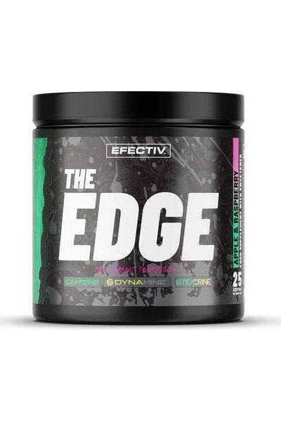 EFECTIV The EDGE pre-workout formula container, featuring transparent ingredients for enhanced energy and focus.