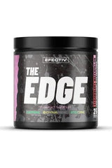 Efectiv Nutrition The Edge pre-workout formula in Strawberry Watermelon flavor, enhancing energy and focus.