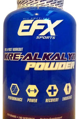 EFX Sports Kre-Alkalyn EFX Powder for strength, performance, and recovery. 210 grams, 140 servings.