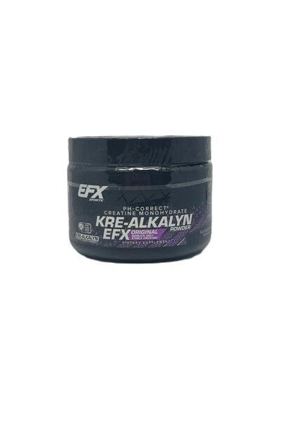 EFX Sports Kre-Alkalyn EFX Powder jar promoting strength and athletic performance, pH-balanced creatine.