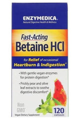 Enzymedica - Betaine HCl - 120 caps - Nutri.se