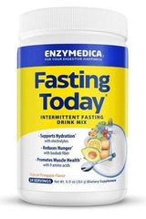 Enzymedica Fasting Today drink mix in Tropical Pineapple flavor, supports hydration, reduces hunger, promotes muscle health.