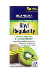 Enzymedica Kiwi Regularity package, promoting regularity and digestion with 15+ kiwis per bottle.