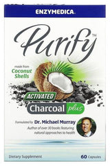 Enzymedica - Purify Activated Charcoal Plus - 60 caps - Nutri.se