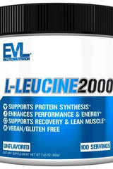 EVLution Nutrition - L-Leucine 2000, Unflavored - 200 grams - Nutri.se