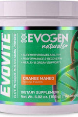 Evogen - Evovite Naturals Powder, Orange Mango - 168 grams