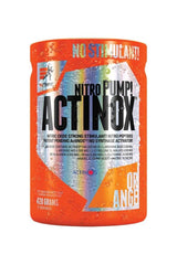 Extrifit Actinox Nitro Peptides container promoting muscle growth and blood flow, with no stimulants, 620 grams.