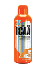 Extrifit BCAA 80000 mg Liquid supplement bottle with bright orange packaging, 1000 ml size.