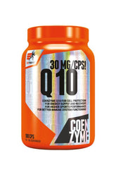 Extrifit Coenzyme Q10 30 mg caps in orange container, 100 capsules for energy and immune support.