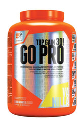 Extrifit Go Pro 30 Vanilla protein powder, 3000g mass gainer for muscle building and strength gain.