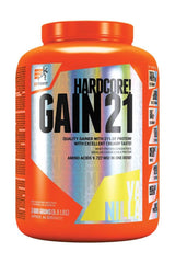 Extrifit Hardcore Gain 21 protein powder, 3090 grams, vanilla flavor, high-quality for muscle recovery and growth.