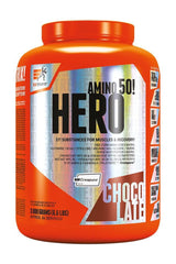 Extrifit HERO protein supplement container for muscle growth and recovery, 3900 grams, chocolate flavor.