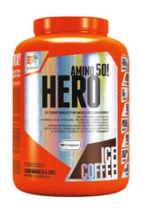 Extrifit Hero amino supplement for muscle recovery and growth, 3000 grams ice coffee flavor.