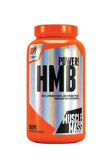 Extrifit HMB Power supplement bottle with 180 capsules, enriched with vitamin B6 for muscle mass enhancement.