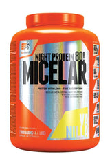 Extrifit Micelar Casein night protein 80, 2000g container for muscle growth and recovery during sleep.