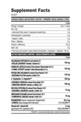 Supplement facts for Extrifit Sleep! showing ingredients and nutrient content, including amino acids and plant extracts.