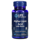 Life Extension - Alpha-Lipoic Acid With Biotin - 60 kapsler