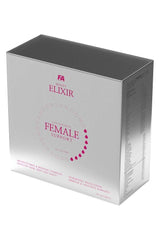 FA Beauty Elixir Female Support box, 30 sachets, designed for women's health, skin, hair, and nail support.