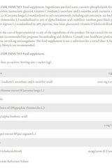 FA Beauty Elixir Immuno product details including ingredients and health benefits, 30 sachets.