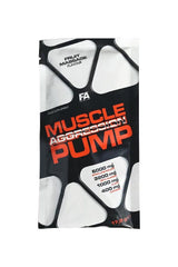 FA Fitness Authority Muscle Pump Aggression sample pack, Fruit Massage flavor, 17.5g for muscle growth and recovery.
